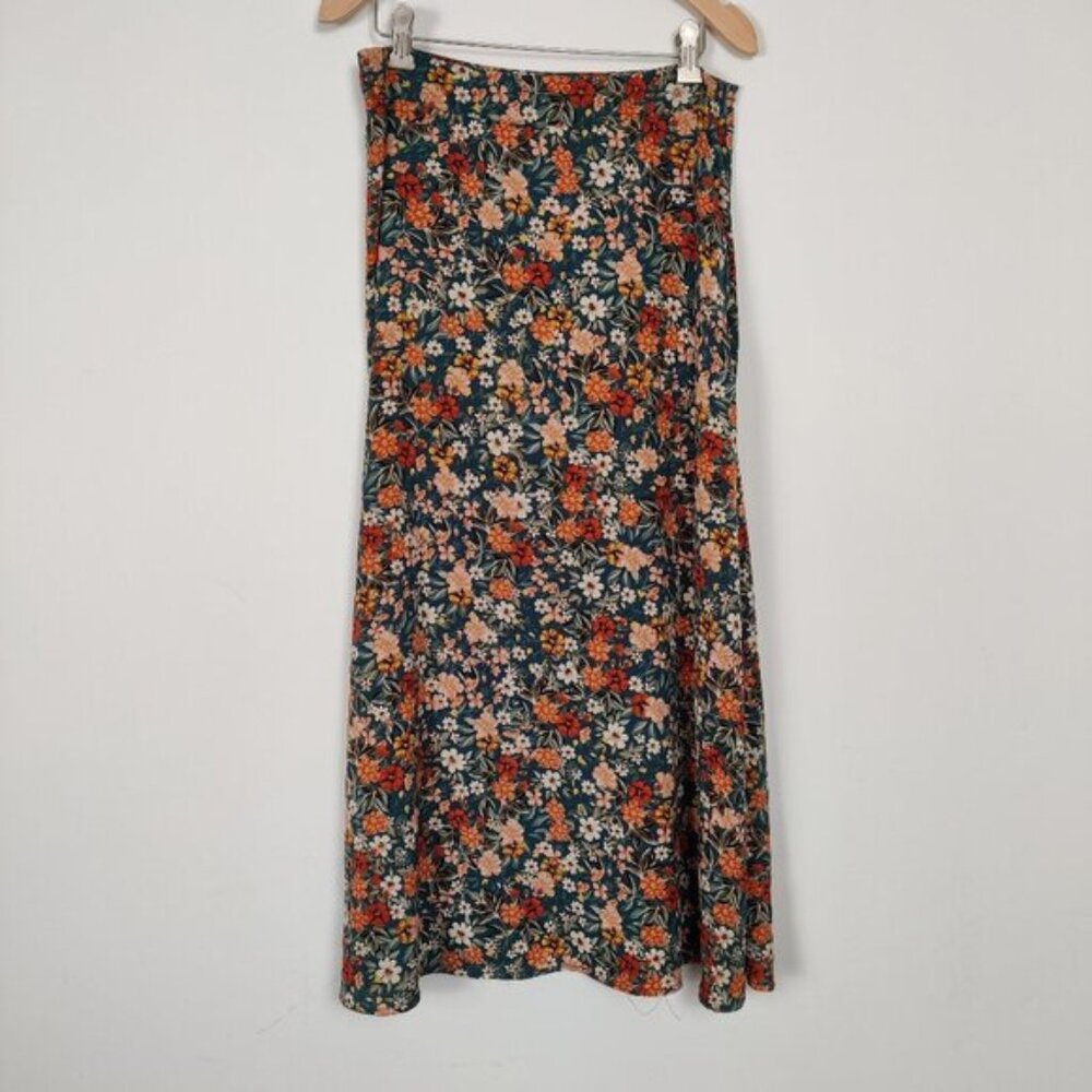 SHEIN Women's Skirt Size 6 A Line Floral Boho Bohemian Summer Multicolor Stylish